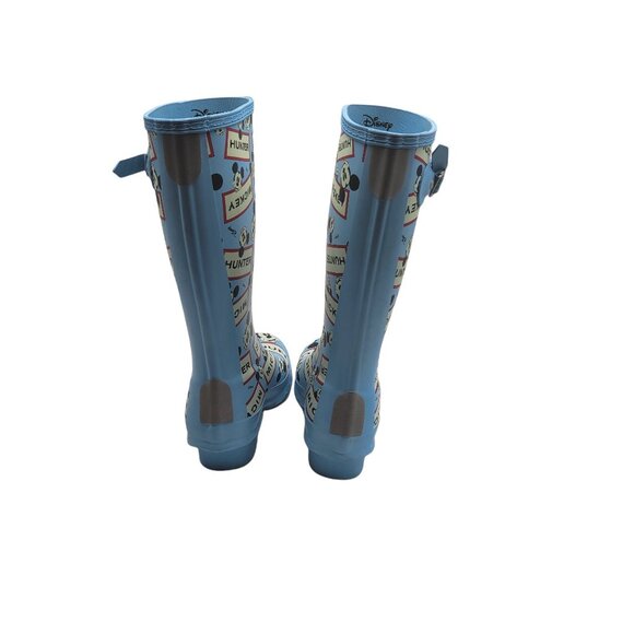 Hunter Disney Mickey Mouse Original Kids Rain Boots Blue‎ Size 2 Boys 3 Girls - Picture 4 of 6